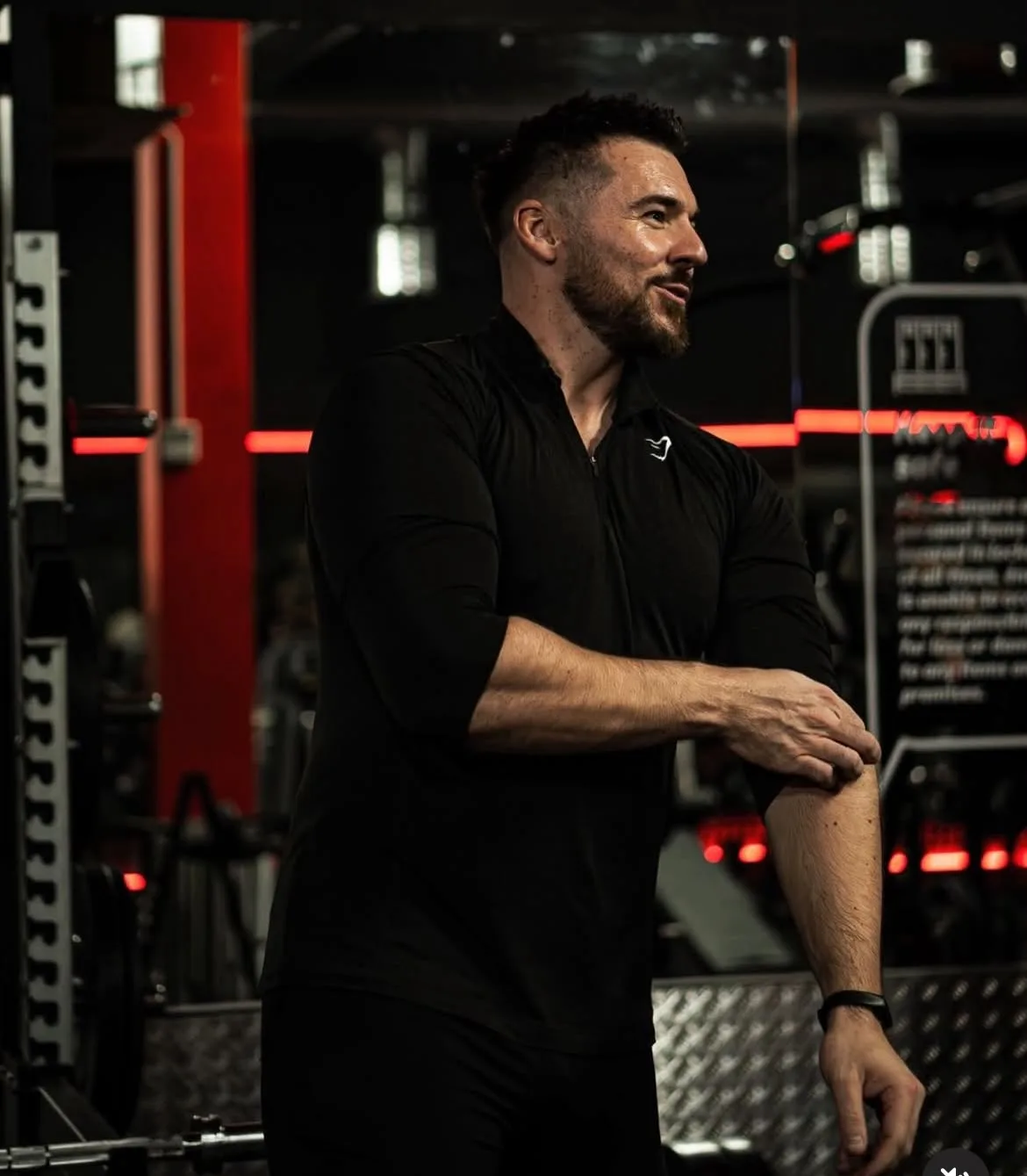 Dan Fitzsimons mid-session with a client